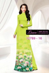 Vải áo dài hoa in 3D