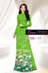 Vải áo dài hoa in 3D