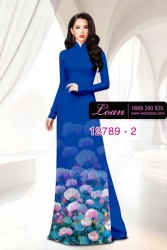 Vải áo dài hoa in 3D