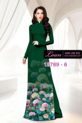 Vải áo dài hoa in 3D