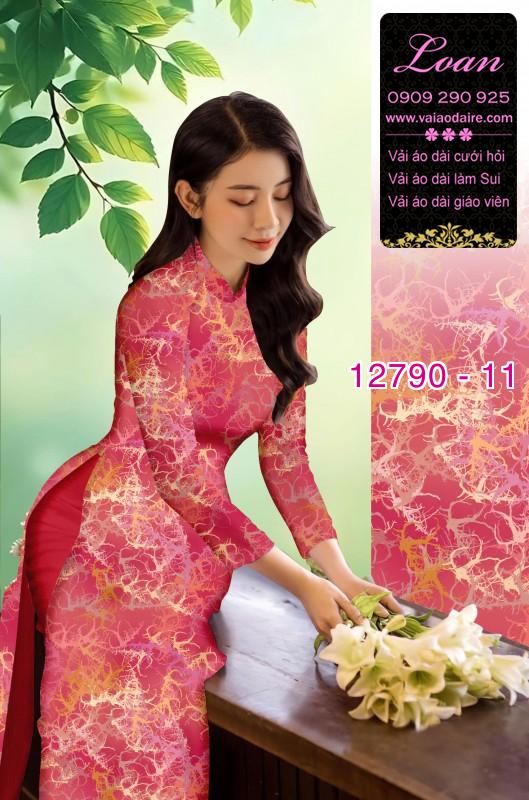 Vải áo dài hoa in 3D