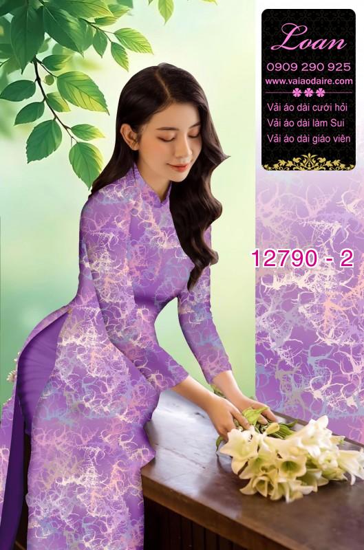 Vải áo dài hoa in 3D