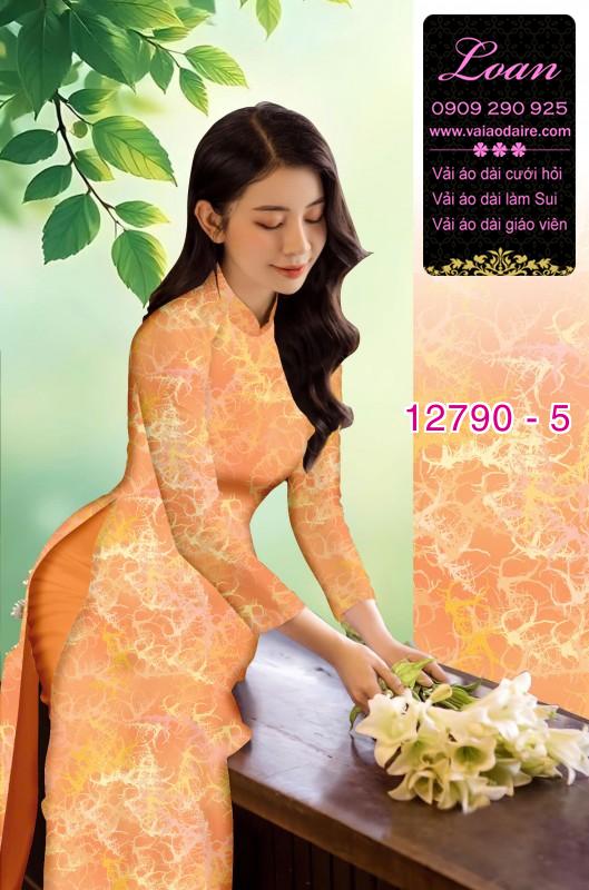 Vải áo dài hoa in 3D