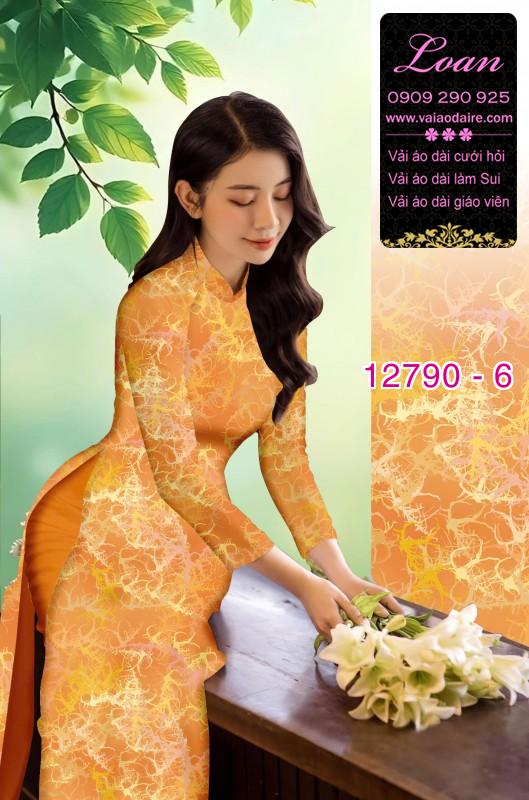 Vải áo dài hoa in 3D