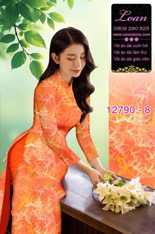 Vải áo dài hoa in 3D