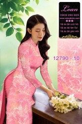 Vải áo dài hoa in 3D