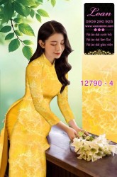 Vải áo dài hoa in 3D