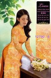 Vải áo dài hoa in 3D