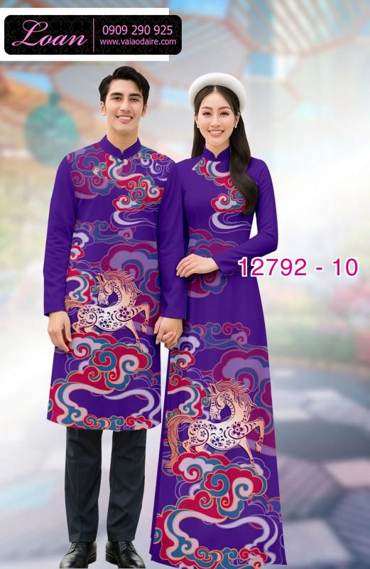 Vải áo dài cặp đôi nam - nữ