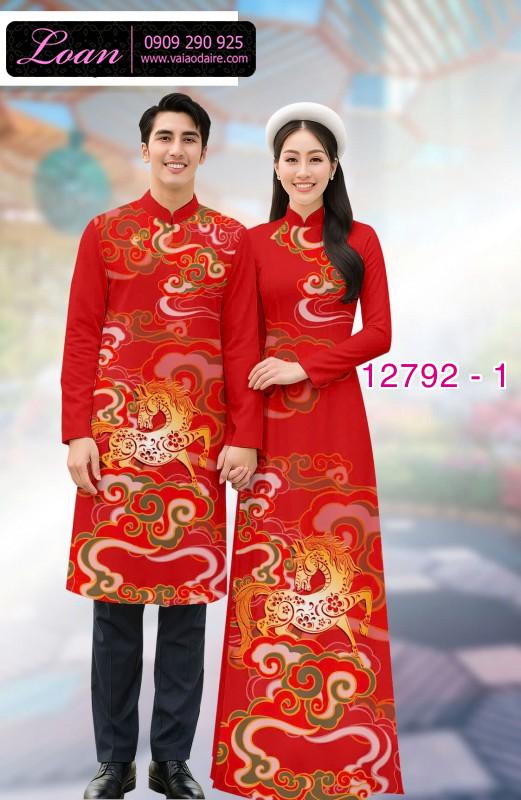 Vải áo dài cặp đôi nam - nữ