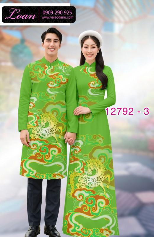 Vải áo dài cặp đôi nam - nữ