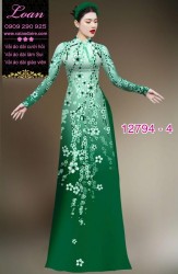 Vải áo dài hoa in 3D