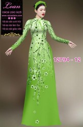 Vải áo dài hoa in 3D