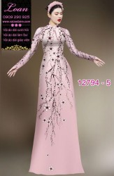 Vải áo dài hoa in 3D