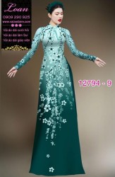 Vải áo dài hoa in 3D