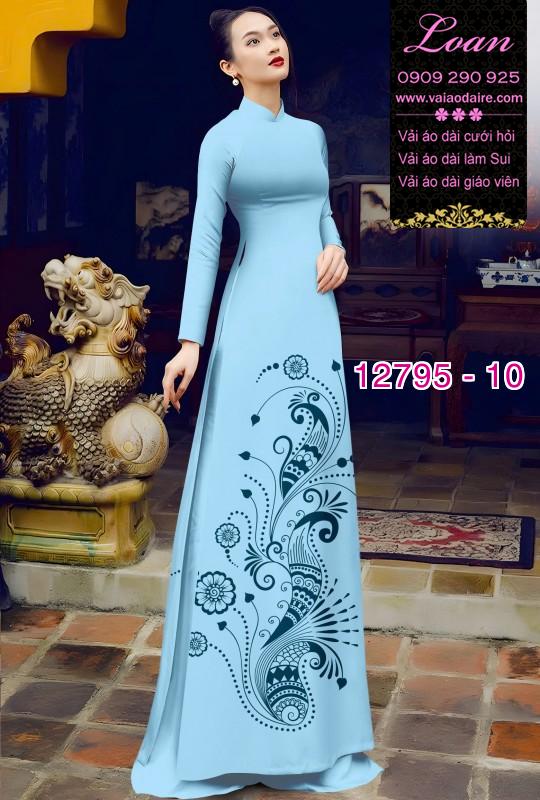 Vải áo dài in 4D