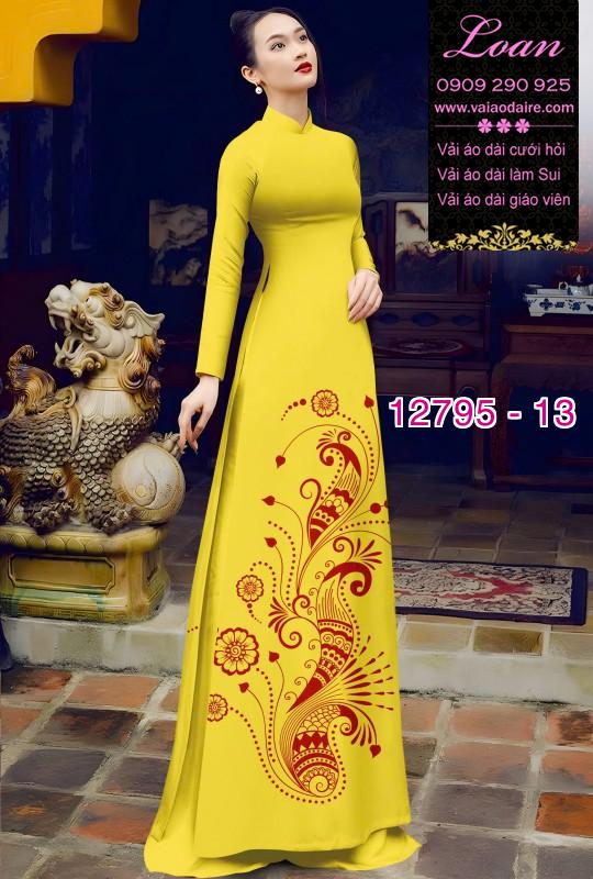 Vải áo dài in 4D