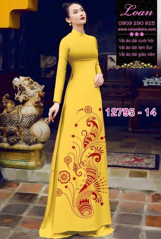 Vải áo dài in 4D