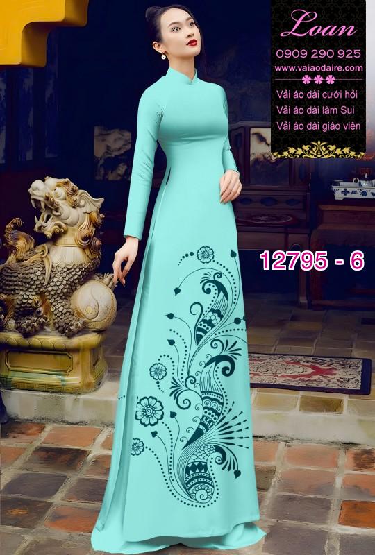 Vải áo dài in 4D