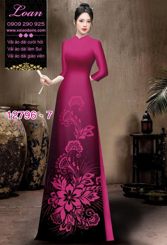 Vải áo dài in 4D