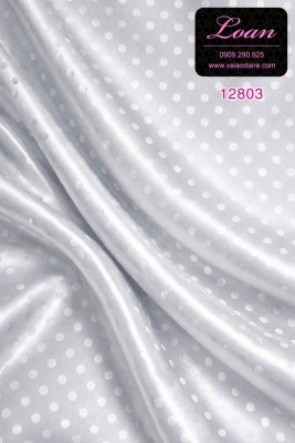 Vải áo dài gấm chấm bi-GT 12803