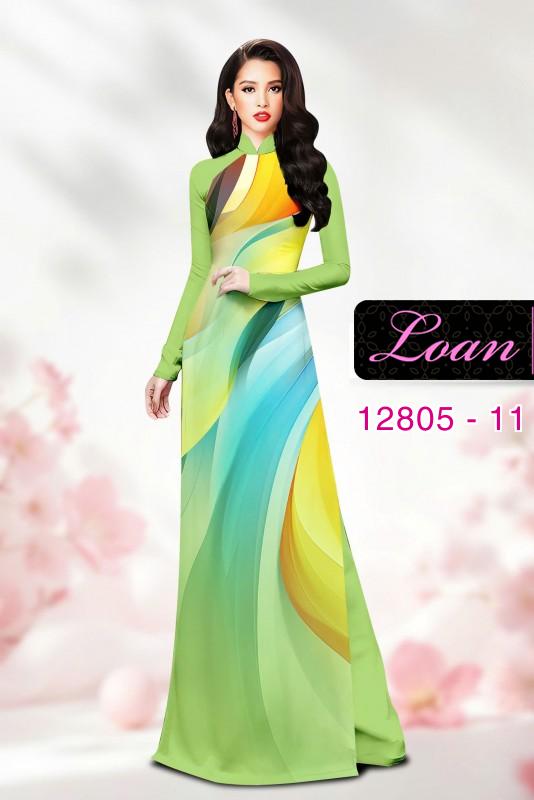 Vải áo dài họa tiết sắc màu