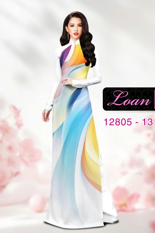 Vải áo dài họa tiết sắc màu