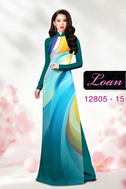 Vải áo dài họa tiết sắc màu