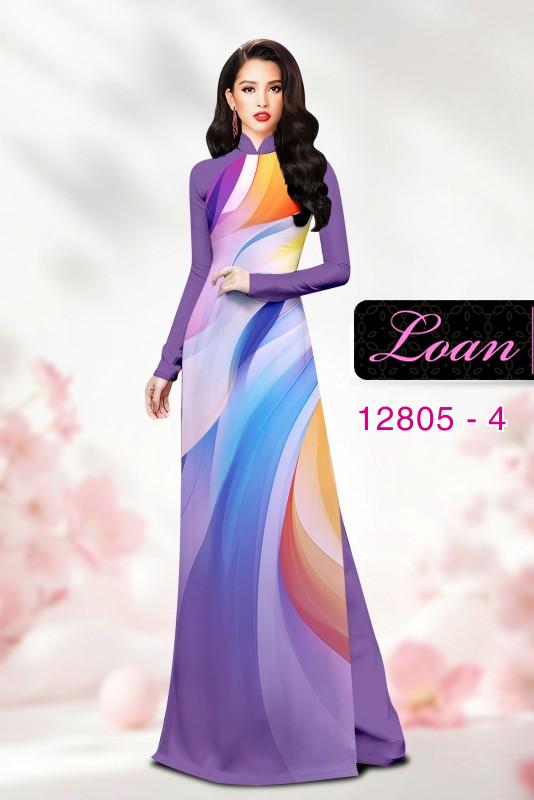 Vải áo dài họa tiết sắc màu