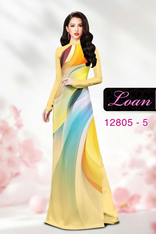 Vải áo dài họa tiết sắc màu