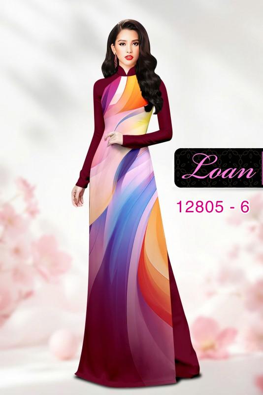 Vải áo dài họa tiết sắc màu