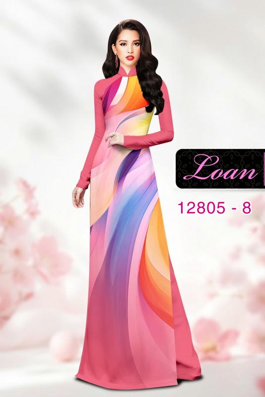 Vải áo dài họa tiết sắc màu