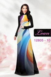 Vải áo dài họa tiết sắc màu