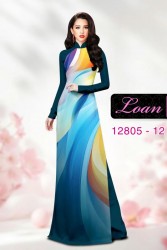 Vải áo dài họa tiết sắc màu