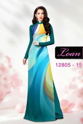 Vải áo dài họa tiết sắc màu