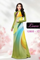 Vải áo dài họa tiết sắc màu