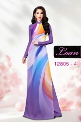 Vải áo dài họa tiết sắc màu