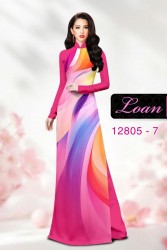 Vải áo dài họa tiết sắc màu