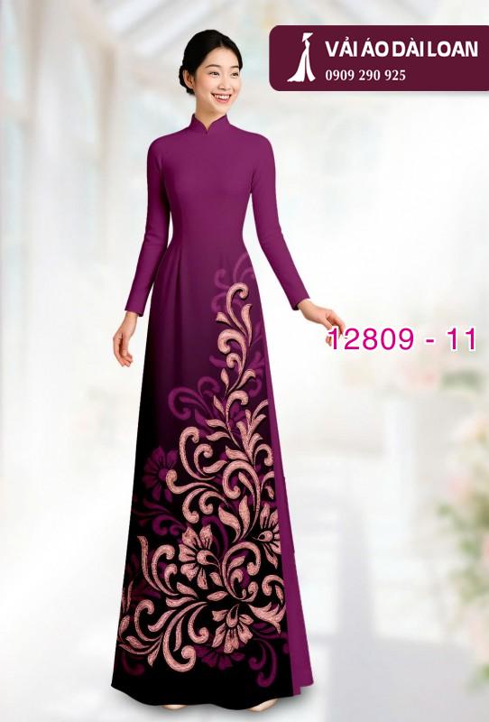 Vải áo dài hoa văn in 3D