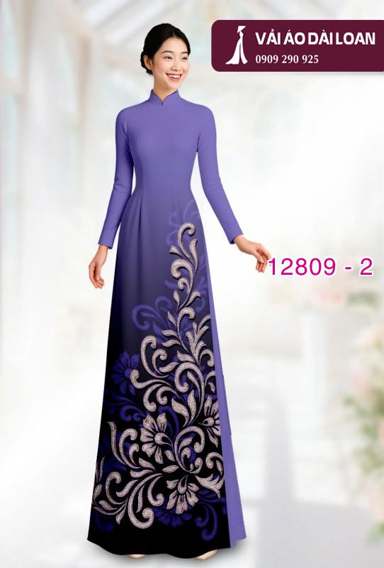 Vải áo dài hoa văn in 3D