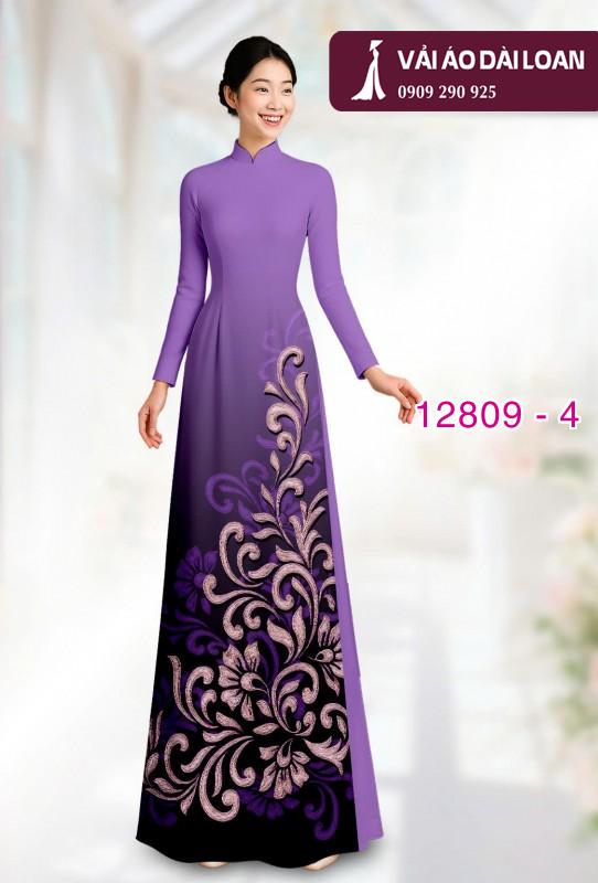 Vải áo dài hoa văn in 3D