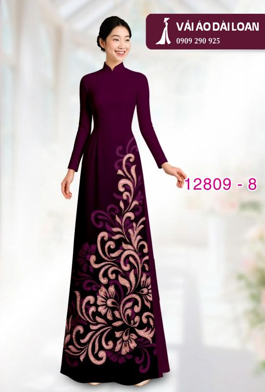 Vải áo dài hoa văn in 3D