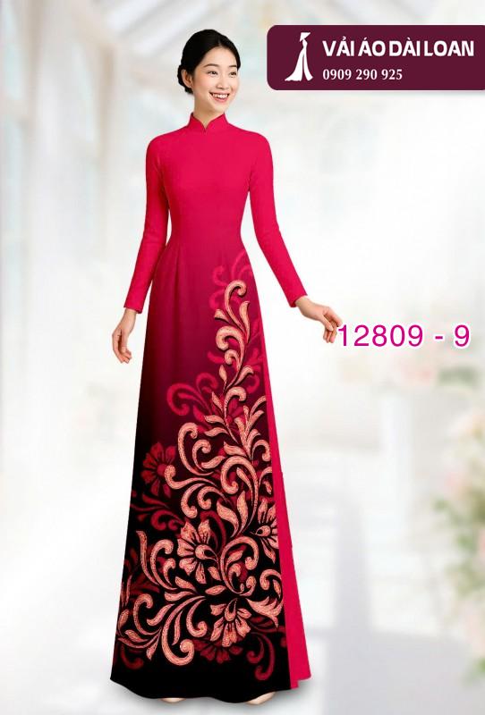 Vải áo dài hoa văn in 3D