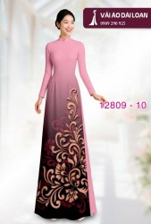 Vải áo dài hoa văn in 3D