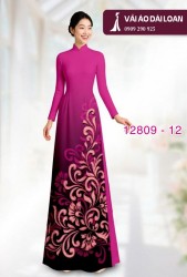 Vải áo dài hoa văn in 3D