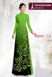 Vải áo dài hoa văn in 3D