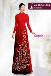 Vải áo dài hoa văn in 3D