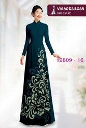 Vải áo dài hoa văn in 3D