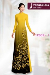 Vải áo dài hoa văn in 3D