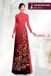 Vải áo dài hoa văn in 3D